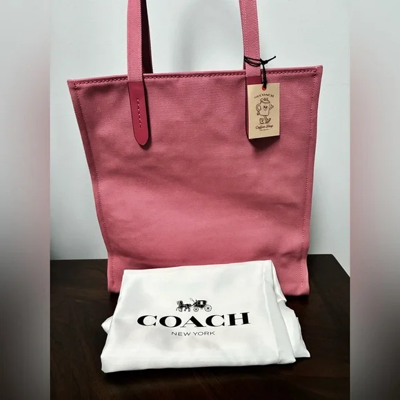 Coach Coffee Shop Tote Limited Edition Pink - Picture 2 of 7